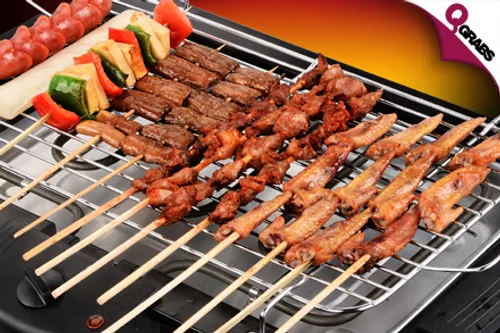 From QR95 Make Dinner Sizzle with a Smokeless Electric BBQ Grill! (QR398 Value)